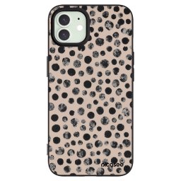 Fekete szilikon tok az alábbi mobiltelefonokra Apple iPhone 12 Pro - Dots