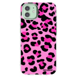 Átlátszó szilikon tok az alábbi mobiltelefonokra Apple iPhone 12 Pro - Pink Tiger