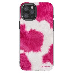 Átlátszó szilikon tok az alábbi mobiltelefonokra Apple iPhone 12 Pro Max - Pink Moo