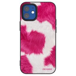 Fekete szilikon tok az alábbi mobiltelefonokra Apple iPhone 12 mini - Pink Moo