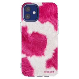 Átlátszó szilikon tok az alábbi mobiltelefonokra Apple iPhone 12 mini - Pink Moo
