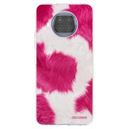 Átlátszó szilikon tok az alábbi mobiltelefonokra Xiaomi Mi 10T Lite - Pink Moo