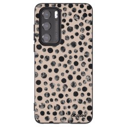Fekete szilikon tok az alábbi mobiltelefonokra Huawei P40 - Dots