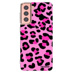 Átlátszó szilikon tok az alábbi mobiltelefonokra Samsung Galaxy S21 5G G991B - Pink Tiger