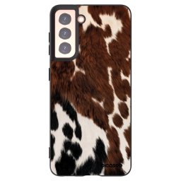 Fekete szilikon tok az alábbi mobiltelefonokra Samsung Galaxy S21 5G G991B - Rust
