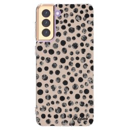 Átlátszó szilikon tok az alábbi mobiltelefonokra Samsung Galaxy S21+ 5G G996F - Dots