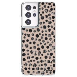 Átlátszó szilikon tok az alábbi mobiltelefonokra Samsung Galaxy S21 Ultra 5G G998B - Dots