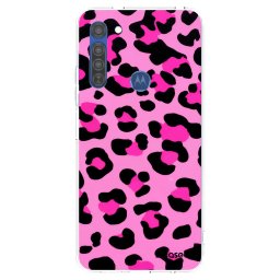 Átlátszó szilikon tok az alábbi mobiltelefonokra Motorola Moto G8 - Pink Tiger