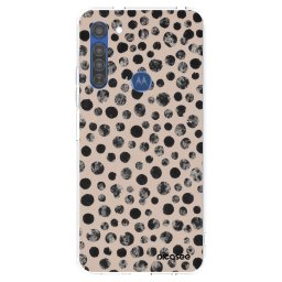Átlátszó szilikon tok az alábbi mobiltelefonokra Motorola Moto G8 - Dots