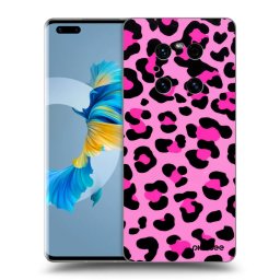 Átlátszó szilikon tok az alábbi mobiltelefonokra Huawei Mate 40 Pro - Pink Tiger