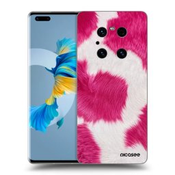 Átlátszó szilikon tok az alábbi mobiltelefonokra Huawei Mate 40 Pro - Pink Moo