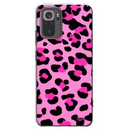 Átlátszó szilikon tok az alábbi mobiltelefonokra Xiaomi Redmi Note 10 - Pink Tiger