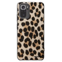 Átlátszó szilikon tok az alábbi mobiltelefonokra Xiaomi Redmi Note 10 - Brown Tiger