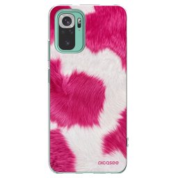 Átlátszó szilikon tok az alábbi mobiltelefonokra Xiaomi Redmi Note 10 Pro - Pink Moo