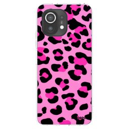 Átlátszó szilikon tok az alábbi mobiltelefonokra Xiaomi Mi 11 - Pink Tiger