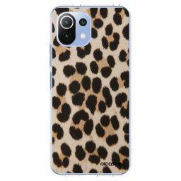 Átlátszó szilikon tok az alábbi mobiltelefonokra Xiaomi Mi 11 Lite - Brown Tiger