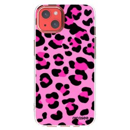 Átlátszó szilikon tok az alábbi mobiltelefonokra Apple iPhone 13 - Pink Tiger