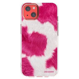 Átlátszó szilikon tok az alábbi mobiltelefonokra Apple iPhone 13 - Pink Moo