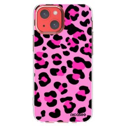 Átlátszó szilikon tok az alábbi mobiltelefonokra Apple iPhone 13 mini - Pink Tiger