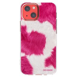 Átlátszó szilikon tok az alábbi mobiltelefonokra Apple iPhone 13 mini - Pink Moo