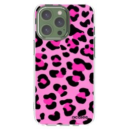 Átlátszó szilikon tok az alábbi mobiltelefonokra Apple iPhone 13 Pro - Pink Tiger