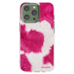 Átlátszó szilikon tok az alábbi mobiltelefonokra Apple iPhone 13 Pro - Pink Moo
