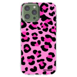 Átlátszó szilikon tok az alábbi mobiltelefonokra Apple iPhone 13 Pro Max - Pink Tiger
