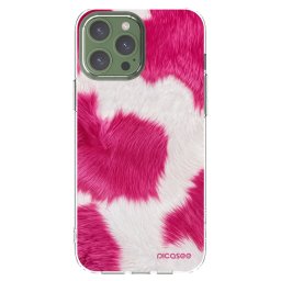 Átlátszó szilikon tok az alábbi mobiltelefonokra Apple iPhone 13 Pro Max - Pink Moo