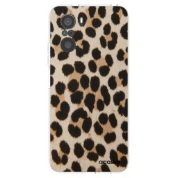 Átlátszó szilikon tok az alábbi mobiltelefonokra Xiaomi Poco F3 - Brown Tiger