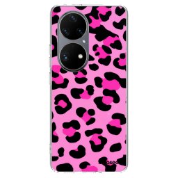 Átlátszó szilikon tok az alábbi mobiltelefonokra Huawei P50 - Pink Tiger