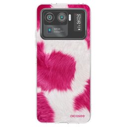Átlátszó szilikon tok az alábbi mobiltelefonokra Xiaomi Mi 11 Ultra - Pink Moo