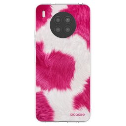 Átlátszó szilikon tok az alábbi mobiltelefonokra Huawei Nova 8i - Pink Moo