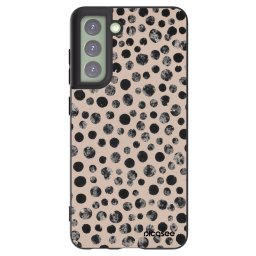 Fekete szilikon tok az alábbi mobiltelefonokra Samsung Galaxy S21 FE 5G - Dots