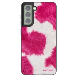 Fekete szilikon tok az alábbi mobiltelefonokra Samsung Galaxy S21 FE 5G - Pink Moo