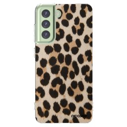 Átlátszó szilikon tok az alábbi mobiltelefonokra Samsung Galaxy S21 FE 5G - Brown Tiger