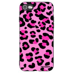 Fekete szilikon tok az alábbi mobiltelefonokra Apple iPhone SE 2022 - Pink Tiger