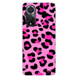 Átlátszó szilikon tok az alábbi mobiltelefonokra Huawei Nova 9 SE - Pink Tiger