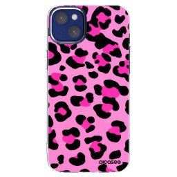 Átlátszó szilikon tok az alábbi mobiltelefonokra Apple iPhone 14 Plus - Pink Tiger