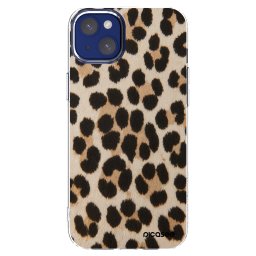 Átlátszó szilikon tok az alábbi mobiltelefonokra Apple iPhone 14 Plus - Brown Tiger