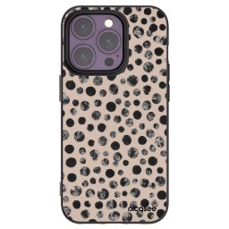 Fekete szilikon tok az alábbi mobiltelefonokra Apple iPhone 14 Pro - Dots