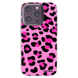 Átlátszó szilikon tok az alábbi mobiltelefonokra Apple iPhone 14 Pro - Pink Tiger