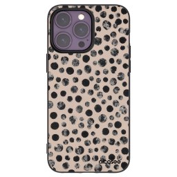 Fekete szilikon tok az alábbi mobiltelefonokra Apple iPhone 14 Pro Max - Dots