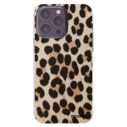 Átlátszó szilikon tok az alábbi mobiltelefonokra Apple iPhone 14 Pro Max - Brown Tiger
