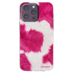 Átlátszó szilikon tok az alábbi mobiltelefonokra Apple iPhone 14 Pro Max - Pink Moo