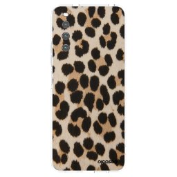 Átlátszó szilikon tok az alábbi mobiltelefonokra Sony Xperia 10 IV 5G - Brown Tiger