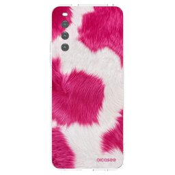 Átlátszó szilikon tok az alábbi mobiltelefonokra Sony Xperia 10 IV 5G - Pink Moo
