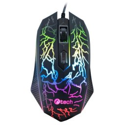 C-TECH játék egér Tychon (GM-03P), alkalmi játék, játék, 7 szín háttérvilágítás, 3200 DPI, USB