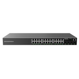 Grandstream GWN7803P L2 menedzselt hálózati PoE kapcsoló 24x 1Gb RJ45, 4x SFP, DHCP, QoS, VLAN