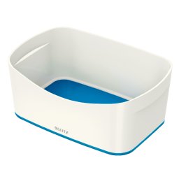 LEITZ MyBox íróasztaldoboz, fehér/kék