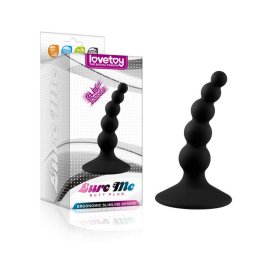Lure Me Beaded Anal Plug Black análgyöngyök